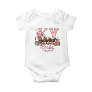 Horse Racing KY Derby Day Vibes Baby Onesie This is My Derby Day Dress TS10 White Print Your Wear
