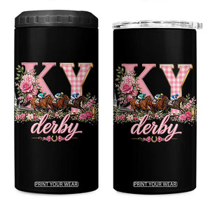 Horse Racing KY Derby Day Vibes 4 in 1 Can Cooler Tumbler This is My Derby Day Dress TS10 One Size: 16 oz Black Print Your Wear