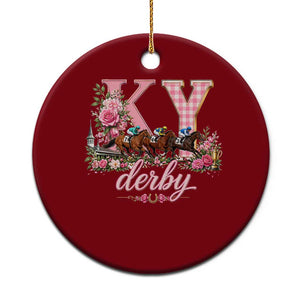 Horse Racing KY Derby Day Vibes Ceramic Ornament This is My Derby Day Dress TS10 1pc Red Print Your Wear