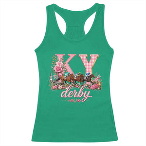 Horse Racing KY Derby Day Vibes Racerback Tank Top This is My Derby Day Dress TS10 Irish Green Print Your Wear