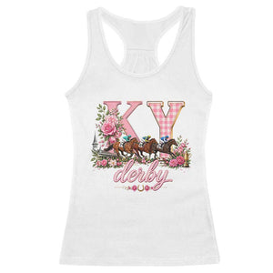 Horse Racing KY Derby Day Vibes Racerback Tank Top This is My Derby Day Dress TS10 White Print Your Wear