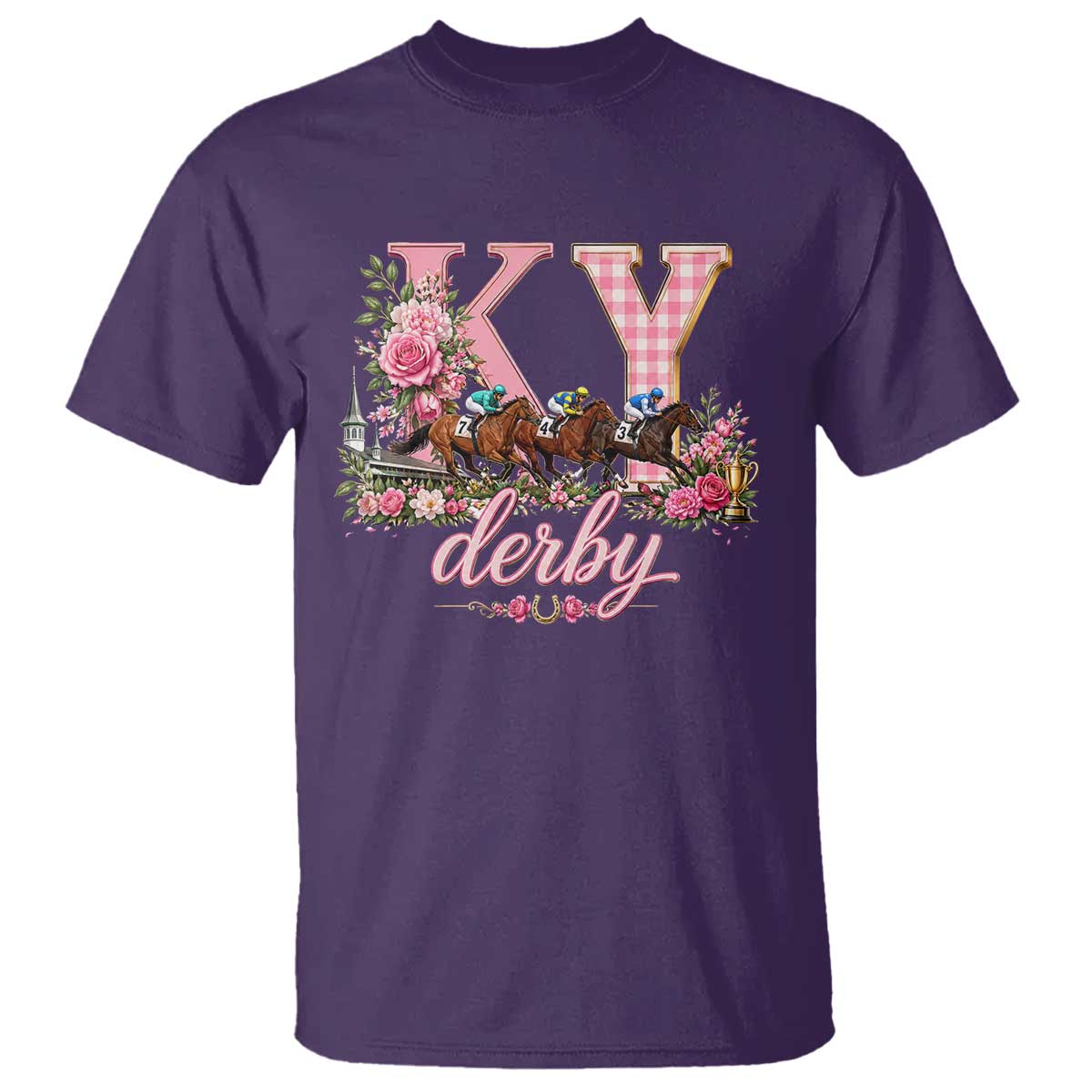 Horse Racing KY Derby Day Vibes T Shirt This is My Derby Day Dress TS10 Purple Print Your Wear