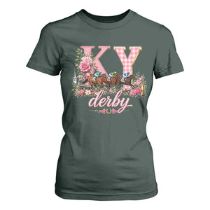 Horse Racing KY Derby Day Vibes T Shirt For Women This is My Derby Day Dress TS10 Dark Forest Green Print Your Wear