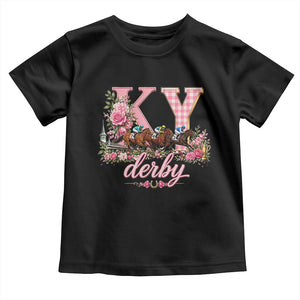 Horse Racing KY Derby Day Vibes Toddler T Shirt This is My Derby Day Dress TS10 Black Print Your Wear