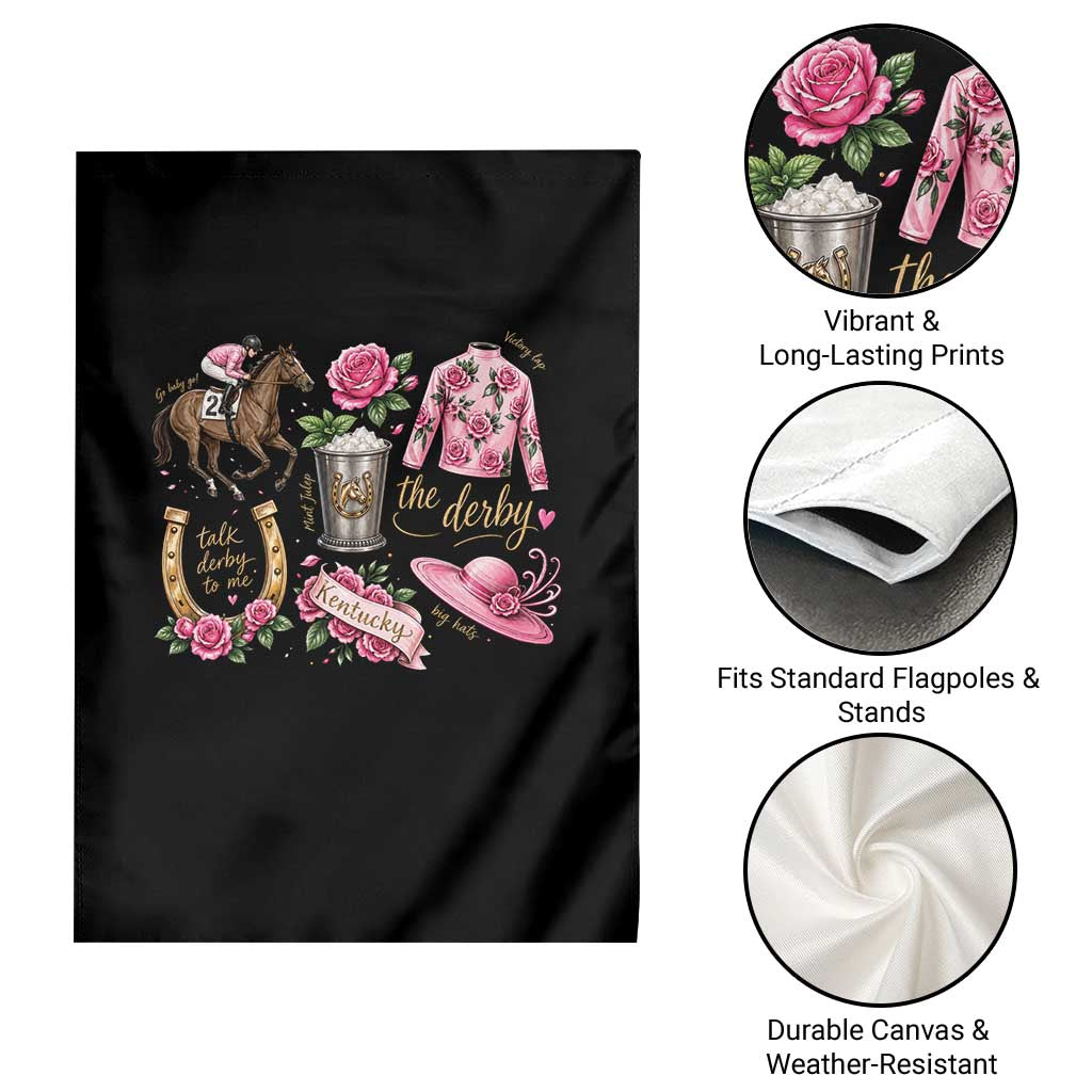 Horse Racing Derby Day Garden Flag Doodles Funny Silks Jockey TS10 Print Your Wear
