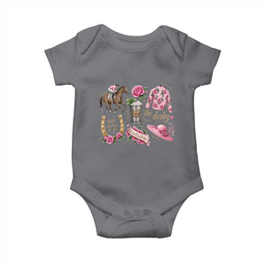 Horse Racing Derby Day Baby Onesie Doodles Funny Silks Jockey TS10 Charcoal Print Your Wear