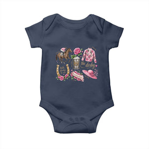 Horse Racing Derby Day Baby Onesie Doodles Funny Silks Jockey TS10 Navy Print Your Wear