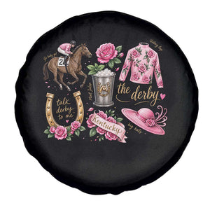 Horse Racing Derby Day Spare Tire Cover Doodles Funny Silks Jockey TS10 Print Your Wear
