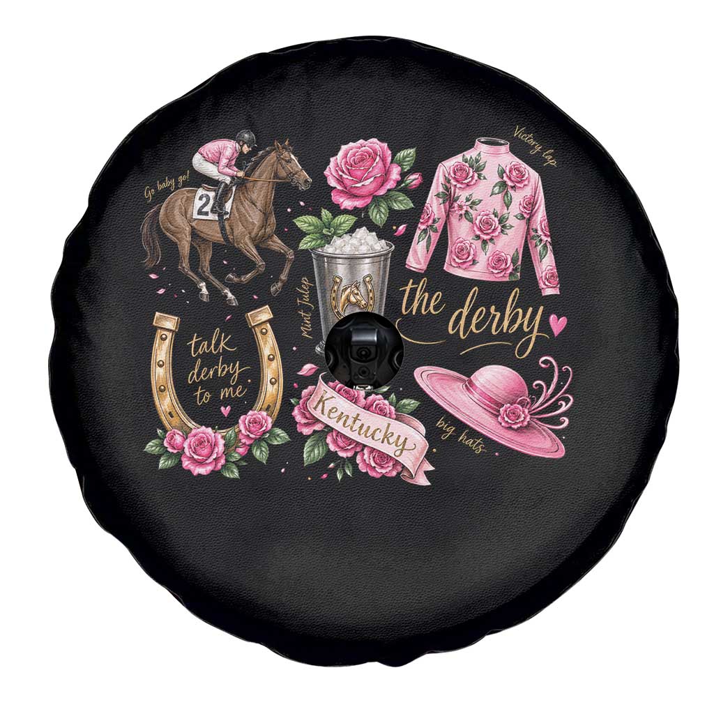 Horse Racing Derby Day Spare Tire Cover Doodles Funny Silks Jockey TS10 Print Your Wear