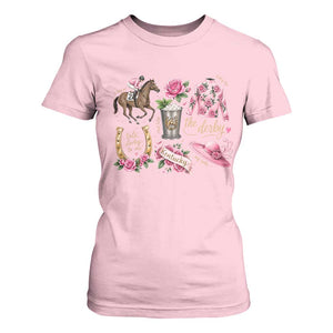 Horse Racing Derby Day T Shirt For Women Doodles Funny Silks Jockey TS10 Light Pink Print Your Wear