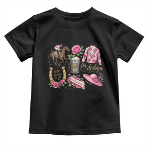 Horse Racing Derby Day Toddler T Shirt Doodles Funny Silks Jockey TS10 Black Print Your Wear