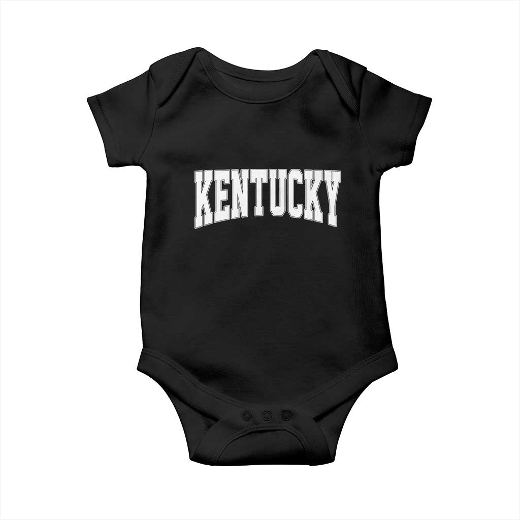 Kentucky Baby Onesie Retro Varsity Kentucky Lover KY State TS10 Black Print Your Wear
