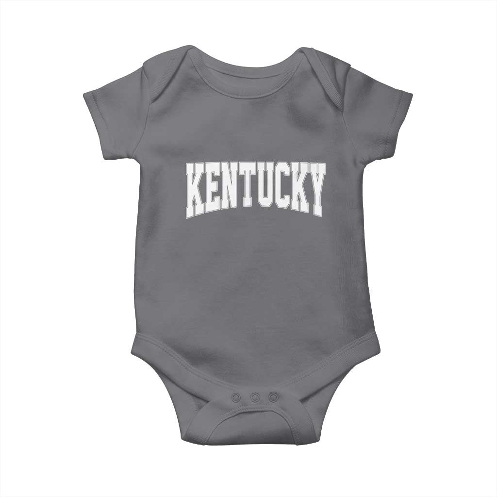 Kentucky Baby Onesie Retro Varsity Kentucky Lover KY State TS10 Charcoal Print Your Wear