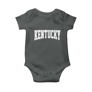 Kentucky Baby Onesie Retro Varsity Kentucky Lover KY State TS10 Dark Heather Print Your Wear