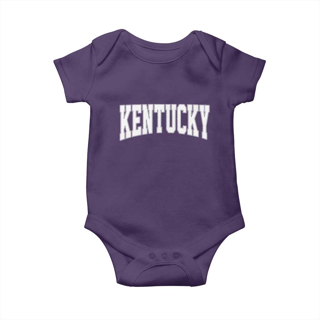 Kentucky Baby Onesie Retro Varsity Kentucky Lover KY State TS10 Purple Print Your Wear