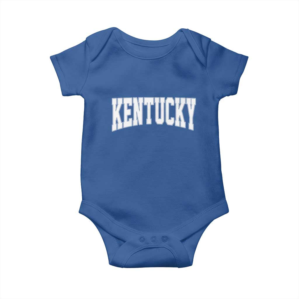 Kentucky Baby Onesie Retro Varsity Kentucky Lover KY State TS10 Royal Blue Print Your Wear
