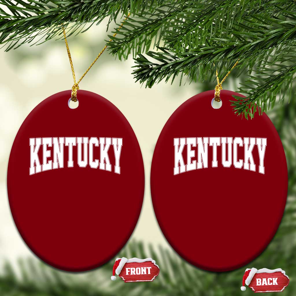 Kentucky Ceramic Ornament Retro Varsity Kentucky Lover KY State TS10 Print Your Wear