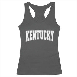 Kentucky Racerback Tank Top Retro Varsity Kentucky Lover KY State TS10 Dark Heather Print Your Wear