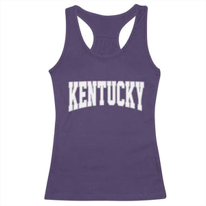 Kentucky Racerback Tank Top Retro Varsity Kentucky Lover KY State TS10 Purple Print Your Wear