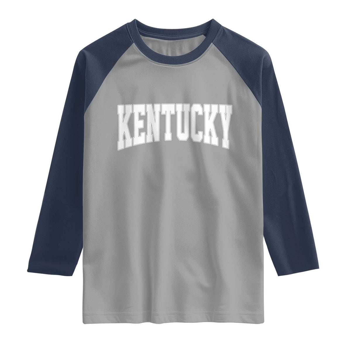 Kentucky Raglan Shirt Retro Varsity Kentucky Lover KY State TS10 Sport Gray Navy Print Your Wear