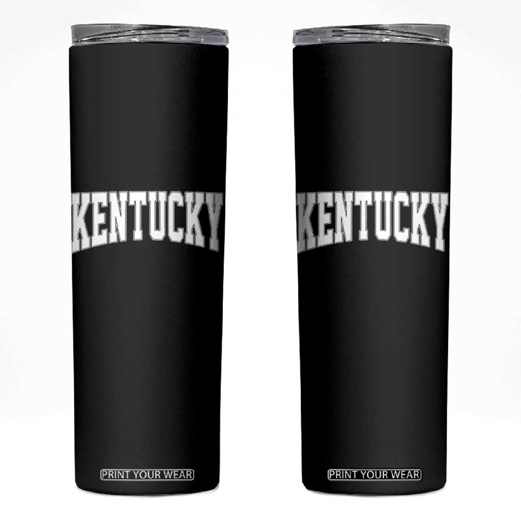 Kentucky Skinny Tumbler Retro Varsity Kentucky Lover KY State TS10 Black Print Your Wear