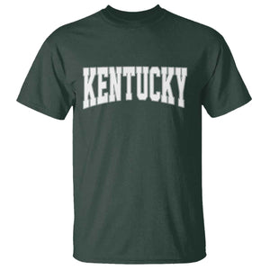 Kentucky T Shirt Retro Varsity Kentucky Lover KY State TS10 Dark Forest Green Print Your Wear