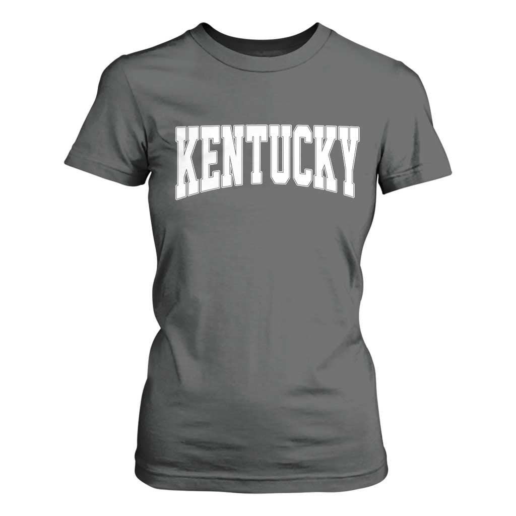 Kentucky T Shirt For Women Retro Varsity Kentucky Lover KY State TS10 Dark Heather Print Your Wear