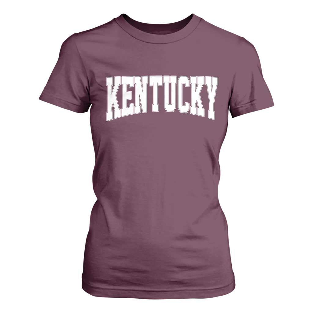 Kentucky T Shirt For Women Retro Varsity Kentucky Lover KY State TS10 Maroon Print Your Wear