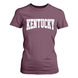 Kentucky T Shirt For Women Retro Varsity Kentucky Lover KY State TS10 Maroon Print Your Wear