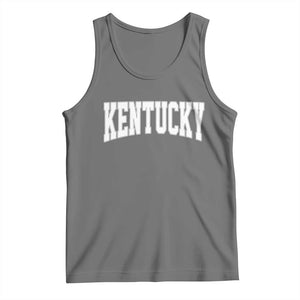 Kentucky Tank Top Retro Varsity Kentucky Lover KY State TS10 Black Heather Print Your Wear