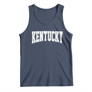 Kentucky Tank Top Retro Varsity Kentucky Lover KY State TS10 Navy Print Your Wear