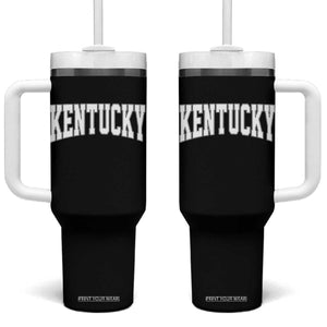 Kentucky Tumbler With Handle Retro Varsity Kentucky Lover KY State TS10 One Size: 40 oz Black Print Your Wear