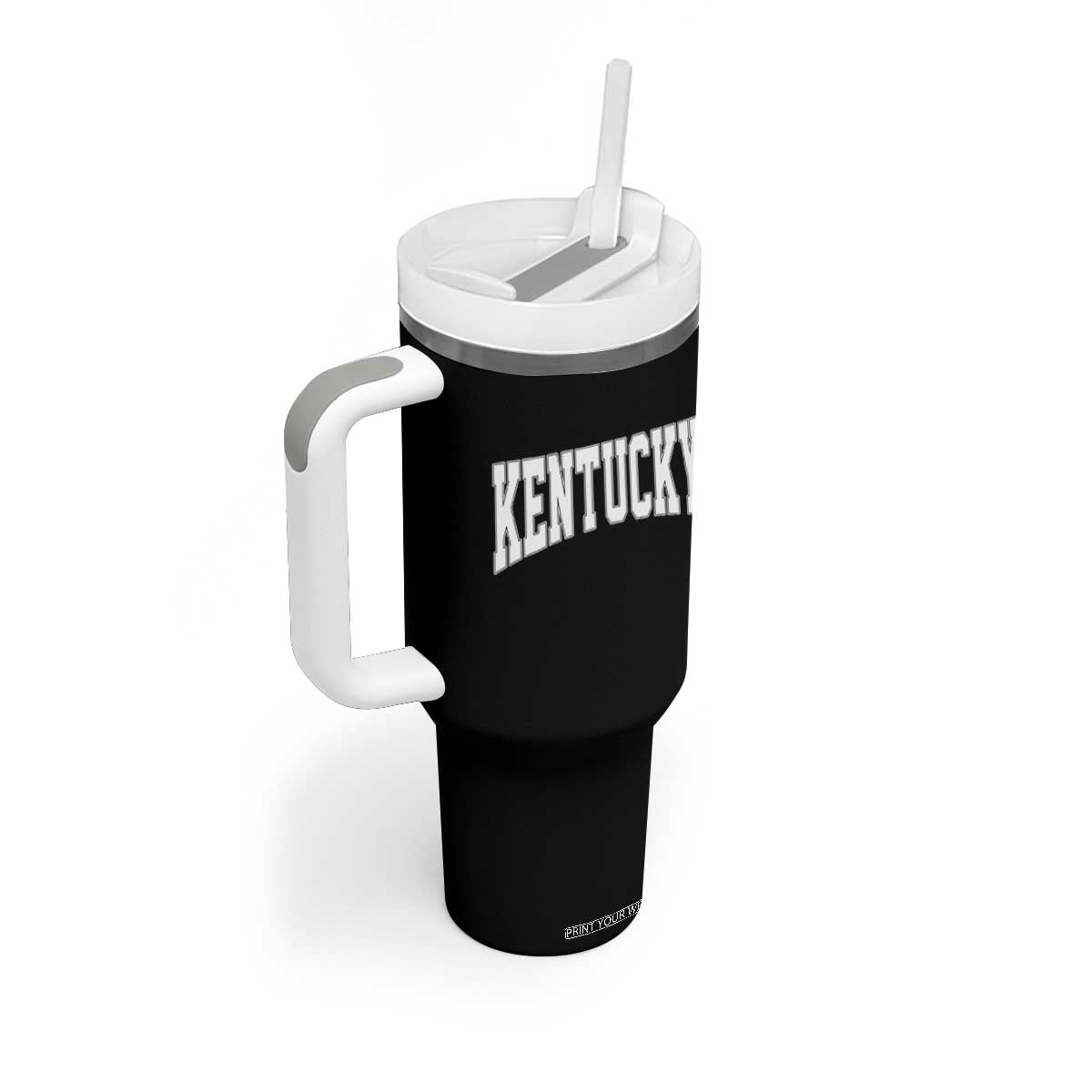 Kentucky Tumbler With Handle Retro Varsity Kentucky Lover KY State TS10 Print Your Wear