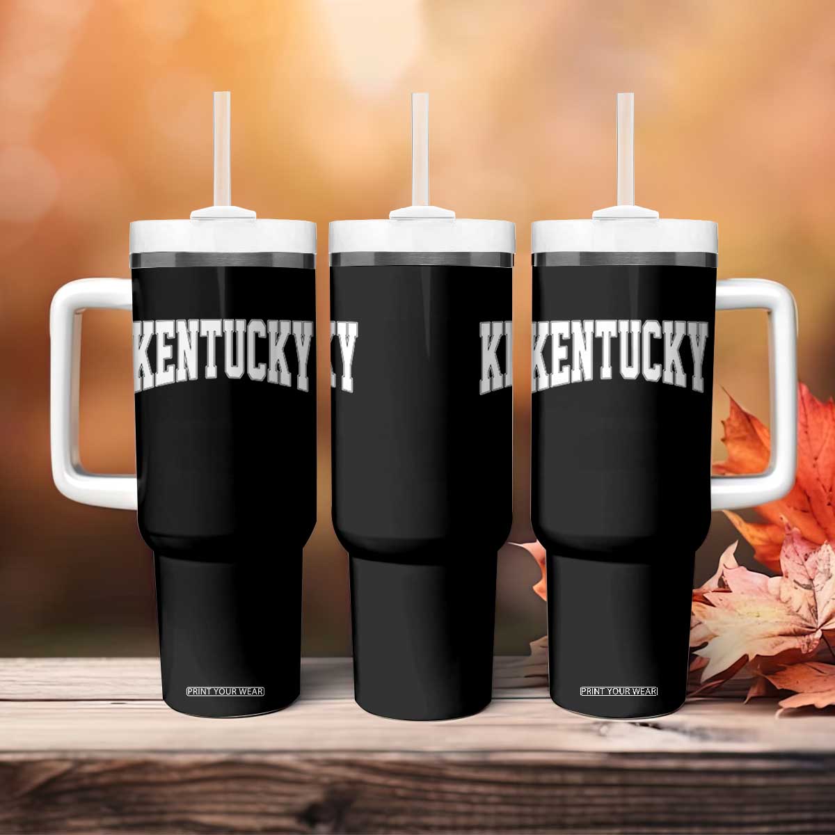 Kentucky Tumbler With Handle Retro Varsity Kentucky Lover KY State TS10 Print Your Wear