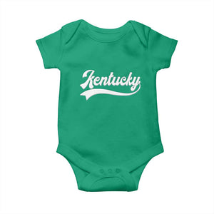 Vintage Kentucky Baby Onesie Varsity Script Retro Sports Jersey Style TS10 Irish Green Print Your Wear