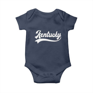 Vintage Kentucky Baby Onesie Varsity Script Retro Sports Jersey Style TS10 Navy Print Your Wear
