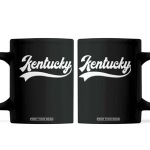 Vintage Kentucky Coffee Mug Varsity Script Retro Sports Jersey Style TS10 Black Print Your Wear