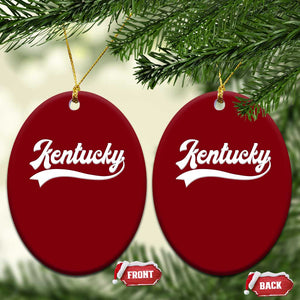 Vintage Kentucky Ceramic Ornament Varsity Script Retro Sports Jersey Style TS10 Print Your Wear