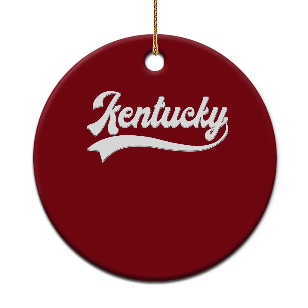 Vintage Kentucky Ceramic Ornament Varsity Script Retro Sports Jersey Style TS10 1pc Red Print Your Wear