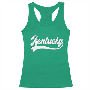 Vintage Kentucky Racerback Tank Top Varsity Script Retro Sports Jersey Style TS10 Irish Green Print Your Wear