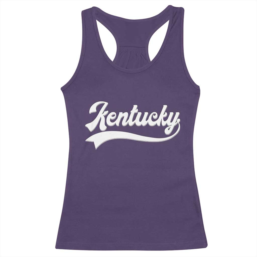 Vintage Kentucky Racerback Tank Top Varsity Script Retro Sports Jersey Style TS10 Purple Print Your Wear