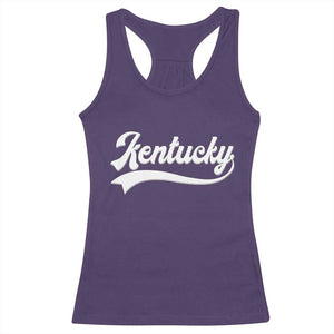 Vintage Kentucky Racerback Tank Top Varsity Script Retro Sports Jersey Style TS10 Purple Print Your Wear