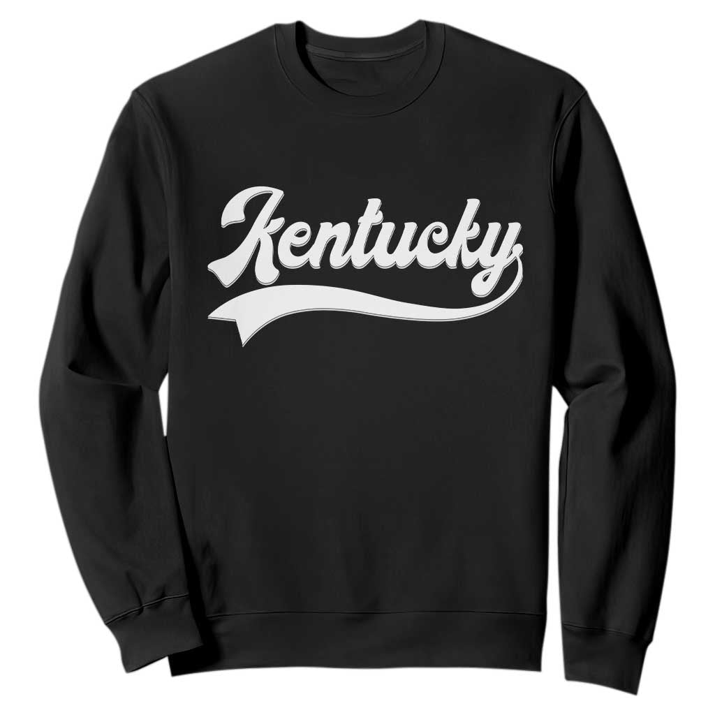 Vintage Kentucky Sweatshirt Varsity Script Retro Sports Jersey Style TS10 Black Print Your Wear