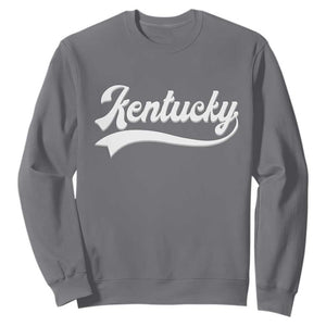 Vintage Kentucky Sweatshirt Varsity Script Retro Sports Jersey Style TS10 Charcoal Print Your Wear