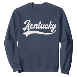 Vintage Kentucky Sweatshirt Varsity Script Retro Sports Jersey Style TS10 Navy Print Your Wear