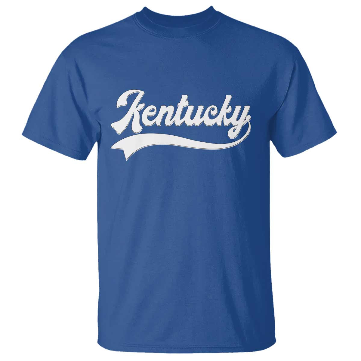 Vintage Kentucky T Shirt Varsity Script Retro Sports Jersey Style TS10 Royal Blue Print Your Wear