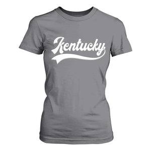 Vintage Kentucky T Shirt For Women Varsity Script Retro Sports Jersey Style TS10 Charcoal Print Your Wear