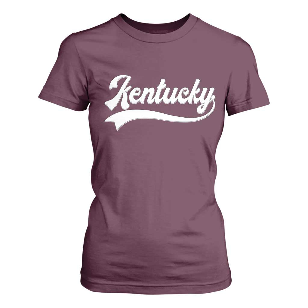 Vintage Kentucky T Shirt For Women Varsity Script Retro Sports Jersey Style TS10 Maroon Print Your Wear