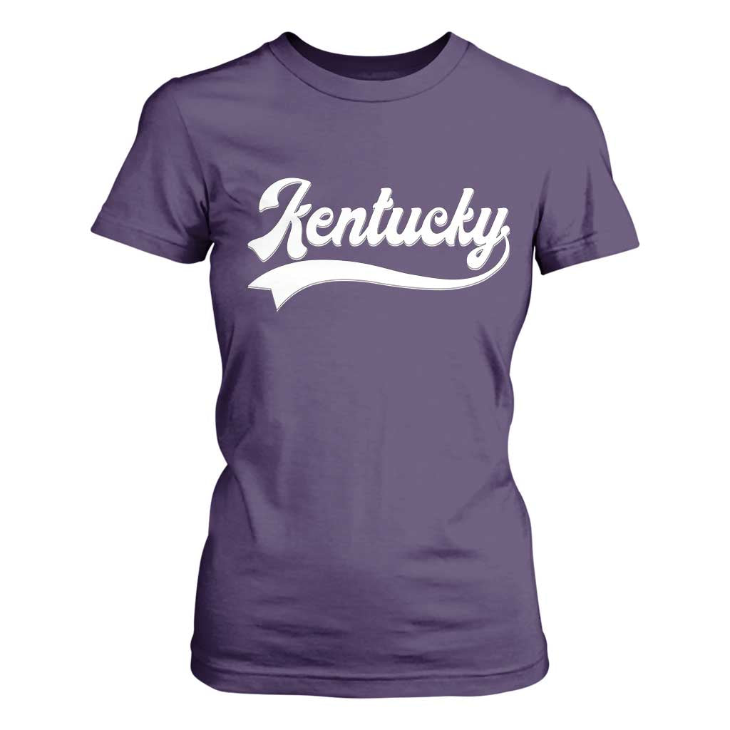 Vintage Kentucky T Shirt For Women Varsity Script Retro Sports Jersey Style TS10 Purple Print Your Wear