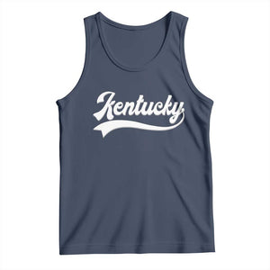 Vintage Kentucky Tank Top Varsity Script Retro Sports Jersey Style TS10 Navy Print Your Wear